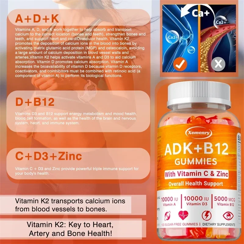 Vitamin D3 K2 + Vitamin B12 Gu - đánh giá và giá Health Wellness Items