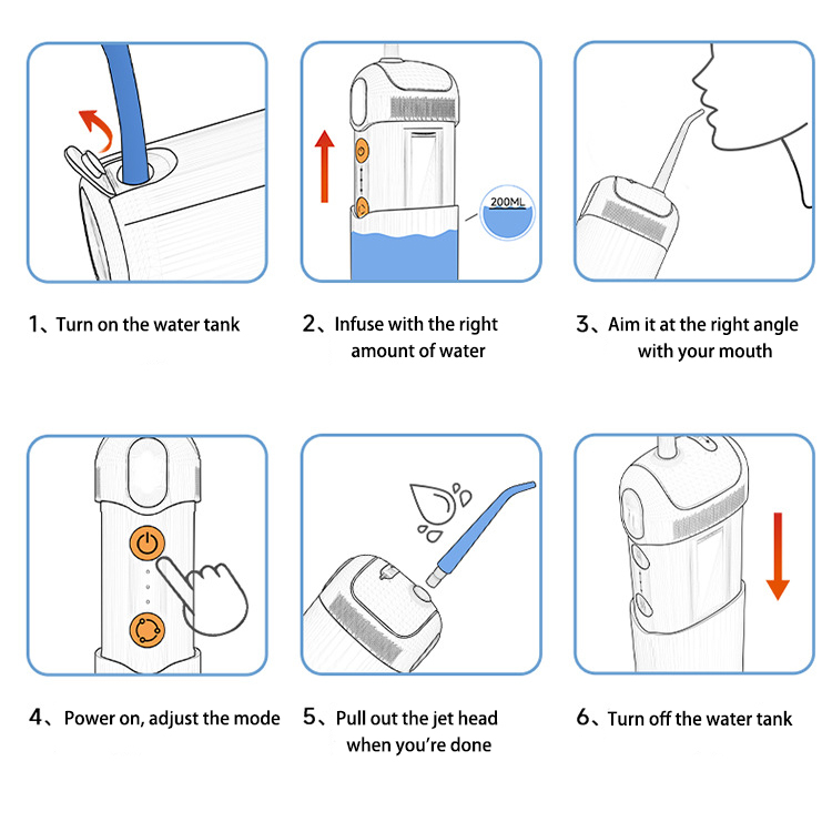 Water Flosser IPX7 Cordless Or - đánh giá và giá Oral Irrigator Flosser